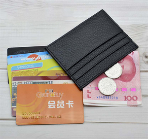 Tùy Chỉnh Da Chính Hãng Chủ Thẻ Slim Id Thẻ Tín Dụng Ví Cho Phụ Nữ Người Đàn Ông - Product Image 6