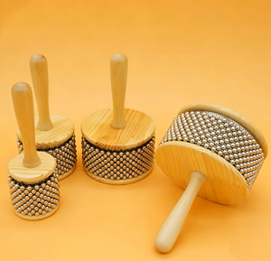 Wholesale Orff Percussion <b>Instrument</b> 8.5 CM Wooden Cabasa Children's <b>Music</b> <b>Instruments</b> Kindergarten Performance Kids Toys - Product Image 2