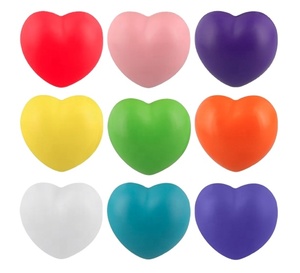 Pelotas Antiestrés Personalizadas con Logotipo, Impresas en Serigrafía, Regalos Promocionales de Moda, Mini Pelotas en Forma de Corazón Rojas, Amarillas, Blancas, Azules y Verdes - Product Image 4