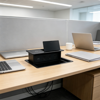 Einfache Installation Arbeits platten 220V Desktop-Popup-Buchse Integrierter Stroma schluss Popup-Steckdose