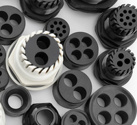 Serre-câble étanche M20, 2 trous, multi-trous, décharge de traction M40, plastique noir Nylon M32, presse-étoupe pour boîtier extérieur, prix CE, vente en gros