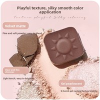 Palette de fards à paupières gaufrés Colorrose 23g – Maquillage tout-en-un naturel et authentique avec blush et highlighter aux textures variées