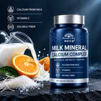 OEM ODM Private Label Milk Calcium Chewable Tablets Resistant Dextrin Vitamin C Bone Health Calcium Supplement