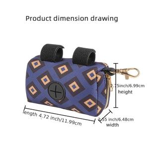 Baskılı Neopren Lüks Evcil Hayvan Dışkı Torbası Özelleştirilebilir Renk ve Logo Su Geçirmez Katlanabilir Köpek Kedi Atık Torbası Toptan OEM/ODM - Product Image 2
