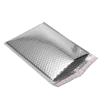 Enveloppes matelassées auto-adhésives rouges mates en polybulle 4x8 pouces, 2 mil, durables, légères et résistantes à la déchirure pour l'expédition