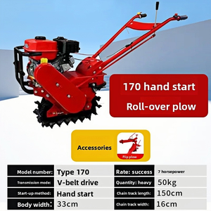 Motoculteur multifonctionnel EJIN pour micro-jardin, moteur diesel 7 CV, charrue réversible, boîte de vitesses, roulement, facile à utiliser, longue durée de vie - Product Image 5