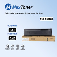 Cartouche de toner haute capacité MaxToner MX-500 MX500CT compatible avec les copieurs Sharp MX M283 M363U M453U M503U M363N M453N M503N
