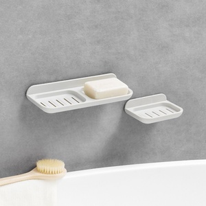ที่วางสบู่ติดผนังแบบมีรูระบายน้ำ ที่วางสบู่สำหรับห้องอาบน้ำ - Product Image 2