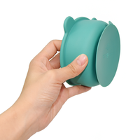 Bol en Silicone sans BPA avec Base pour ventouse, Logo personnalisé, emballage personnalisé, 1 pièce, offre spéciale en ligne