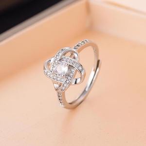 Amor corazón nudo mamá cristal colgante collar para <span class=keywords><strong>mujer</strong></span> Día de San Valentín madre joyería regalo - Product Image 6