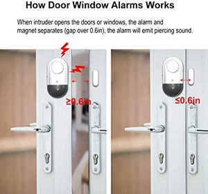 Xách tay 120dB <span class=keywords><strong>laser</strong></span> không dây an ninh nhà hệ thống GSM 433 từ ABS vật liệu cửa cảm biến báo động cho đường lái xe cửa sổ truy cập - Product Image 6