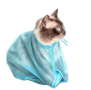 Wholesale Professional Pet Cat Restraint Bath Wash Bag Nail Clipping Anti-scratch Anti-bite Shower Cat Grooming Bag