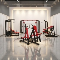 Machine à ramer commerciale à charge libre, pour rame assise et rame basse, équipement d'entraînement dorsal pour salle de sport et fitness, avec coussin de poitrine réglable