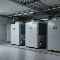 Système de climatisation HVAC industriel à haute efficacité, pompe à chaleur monobloc de type DC Invert pour le chauffage et le refroidissement domestique