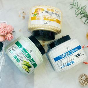 Scrub Sbiancante alla Curcuma per <span class=keywords><strong>Viso</strong></span> e Corpo, Crema Esfoliante Illuminante, Detergente Delicato Idratante per la Cura della Pelle - Product Image 5