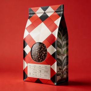 Sachets de café à fond plat avec fermeture à lien métallique, imprimés sur mesure avec logo, recyclables et biodégradables, avec valve à fermeture éclair pour emballage de ciment et de bonbons Zhihe - Product Image 4