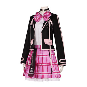 Costume de cosplay Sweet Aqua Minato, costume noir, uniforme rose JK, tenue d'anime - Product Image 5