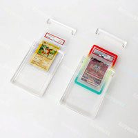 Étui de présentation et de protection personnalisé en acrylique transparent pour cartes gradées PSA, compatible avec les cartes Pokémon et autres cartes PSA, avec support de rangement pour slabs