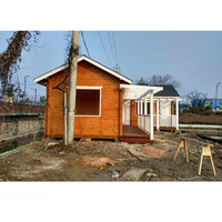 Maison en bois préfabriquée modulaire avec conteneur détachable pour l'extérieur, villa de jardin, cabane portable avec cuisine pour le bureau ou l'utilisation dans les parcs