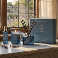 Coffret cadeau bougie et diffuseur à bâtonnets, ensemble bougie et diffuseur personnalisé, diffuseur d'ambiance pour la maison avec bougie