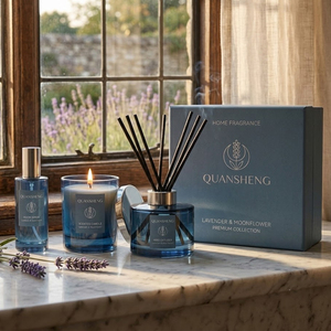 Coffret cadeau bougie et diffuseur à bâtonnets, ensemble bougie et diffuseur personnalisé, diffuseur d'ambiance pour la maison avec bougie - Product Image 2
