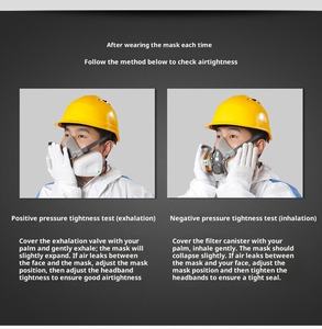 <span class=keywords><strong>Demi</strong></span>-<span class=keywords><strong>masque</strong></span> de haute qualité, respirateur à peinture bon marché avec protection contre la poussière et les gaz, écrans faciaux - Product Image 2