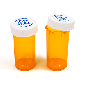 Envase de Plástico para Medicamentos con Impresión de Logotipo Personalizado, Frascos Médicos con Tapa Reversible - Product Image 4