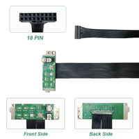 Panel Frontal de Carcasa de PC con Indicador LED y Cable Flexible para Chasis de Computadora de Escritorio, Luz de Estado de Alimentación/HDD