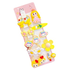 Милые Мультяшные заколки для волос, Детские эластичные заколки для волос, простые и милые пластиковые аксессуары для волос для девочек - Product Image 5