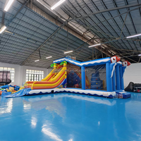 Château Gonflable de Jeu pour Enfants en Promotion – Maison Gonflable avec Toboggan et Zone de Saut pour Fêtes en Extérieur