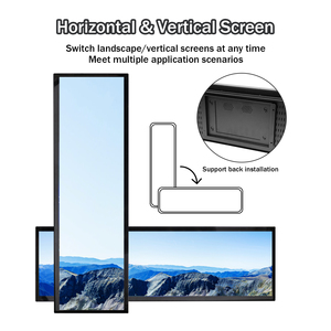 29'' Inch Long Screen Fhd Ultra-Wide Stretched Led Advertising Smart Wifi <strong>Lcd</strong> Screen Shelf Bar Display Wide Stretched <strong>LCD</strong> - Product Image 3
