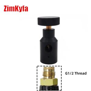 Soda Water Carbon Dioxide Cylinder Tank Fill Refill Adapter Station for Air <b>Tools</b> G1/2-14 <b>Thread</b> One or Two Holes - Product Image 1