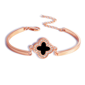 Aihitero Brazalete <span class=keywords><strong>de</strong></span> Oro Rosa con Flores y Mensaje 'Siempre <span class=keywords><strong>Mi</strong></span> Hermana, Siempre <span class=keywords><strong>Mi</strong></span> <span class=keywords><strong>Amiga</strong></span>', 18cm <span class=keywords><strong>de</strong></span> Largo, con Circonita Cúbica, para Mujer - Product Image 6