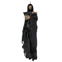 Squelette de couleur noire, 81 pièces, animaux naturels, debout, Halloween, accessoire