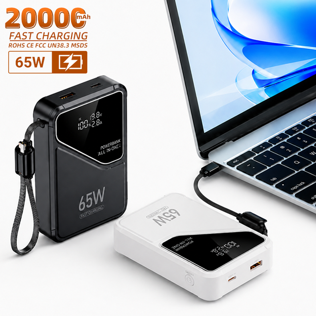 HYTO PD65W Notebook Power Bank Fast Charging Large Capacity 20000mAh Laptops Power bank