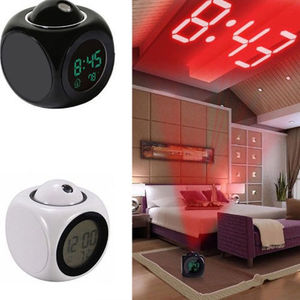 Projection Alarm <b>Clock</b> with LED Display & Voice Talking - Custom Logo Available - Product Image 3