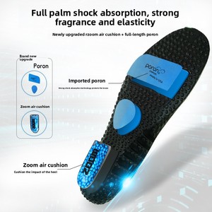 Semelles de sport avec coussin d'<span class=keywords><strong>air</strong></span> Poron Zoom, absorption des chocs sur toute la paume, semelles à haute résilience pour le basketball et la course à pied - Product Image 3
