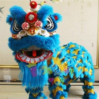 Haute qualité nouvel an chinois adulte Lion danse laine en peluche bambou tissage sud Lion authentique Lion danse Performance Costume