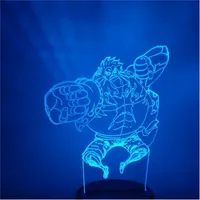 Lampes LED à Illusion 3D Créatives, Mini Veilleuses de Décoration en Acrylique Chaud pour Table de Bureau, Motif Dessin Animé