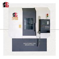 Machine de rectification verticale automatique CNC à double colonne Hengga LYV-LS500, rectifieuse CNC, tour de rectification de disques de frein