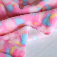 Textile Tie Dyed Simple Face Daim Collé Imprimé Brossé Matériel Fausse Fourrure PV Tissus Polaires