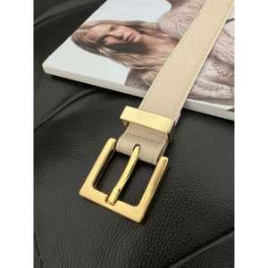 Cinturón sencillo para mujer con hebilla cuadrada de aleación, cinturón informal de PU para vaqueros y blusas, talla estándar - Product Image 3