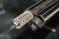 Brosse de rodage de cylindre pour moteur diesel marin robuste Saman - Outil abrasif à billes de nylon extra large - Garantie 3 ans - Personnalisable