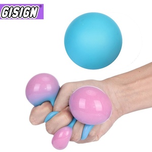 Pelota de goma suave de TPR de 6.0 cm que cambia de color, para descompresión y ventilación, rellena de EVA, para apretar y relajar, para todas las edades - Product Image 2