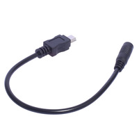 Câble de charge USB femelle 3,5x1,35 mm vers Mini USB mâle 20 cm 3A Charge rapide pour appareil photo et téléphone portable