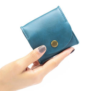 Porte-monnaie japonais Andong en cuir de vache, mini sacs pour écouteurs, petits portefeuilles en cuir de vache véritable pour femmes - Product Image 6
