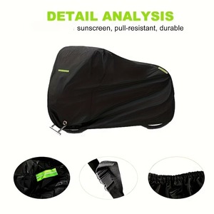 Copertura per Moto in Fibra di Carbonio e Plastica ABS, Impermeabile e Resistente ai Raggi UV, Nera o Grigia, Personalizzabile RTS - Product Image 5