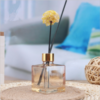 Diffuseurs à roseaux en verre coloré carré de 200 ml