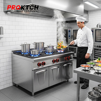 Cuisinière à gaz commerciale sur mesure avec configuration personnalisable pour des concepts de restaurants uniques et des cuisines spécialisées