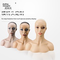Support de présentation de perruques en plastique pour adultes, pour femmes et hommes, support de mannequin tête